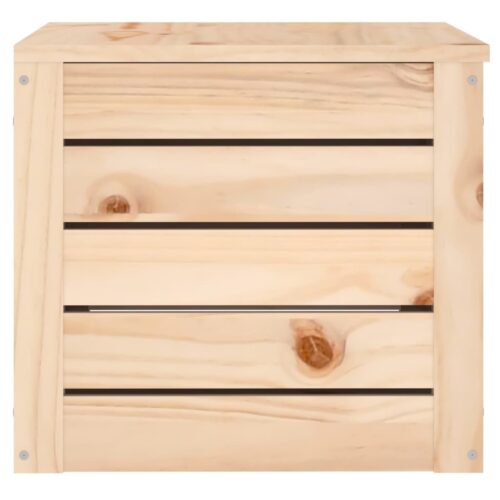 Outdoor Storage Box Garden Patio Deck Shed Chest Bench Seat Pine Wood 59.5x36.5x33cm - Image 7