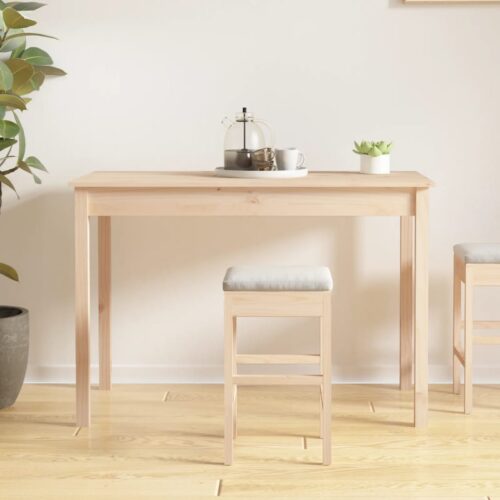 Dining Table 110x55x75cm Solid Wood Pine - Image 10