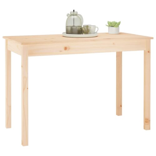 Dining Table 110x55x75cm Solid Wood Pine - Image 5