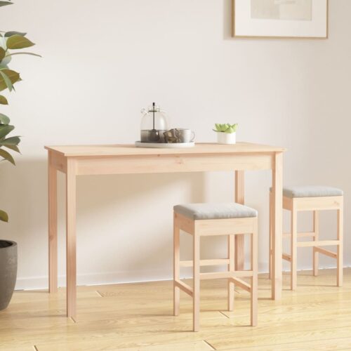 Dining Table 110x55x75cm Solid Wood Pine - Image 9