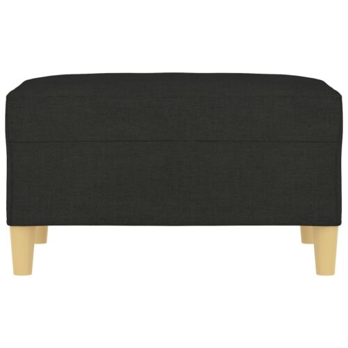 Footstool Black 70x55x41cm Fabric - Image 3