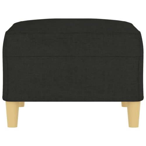 Footstool Black 70x55x41cm Fabric - Image 4