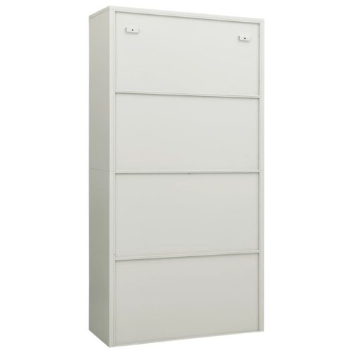 Locker Cabinet Light Grey 90x40x180cm Steel - Image 4