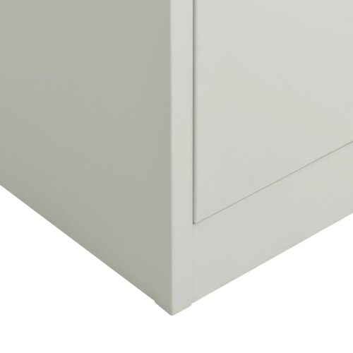 Locker Cabinet Light Grey 90x40x180cm Steel - Image 6