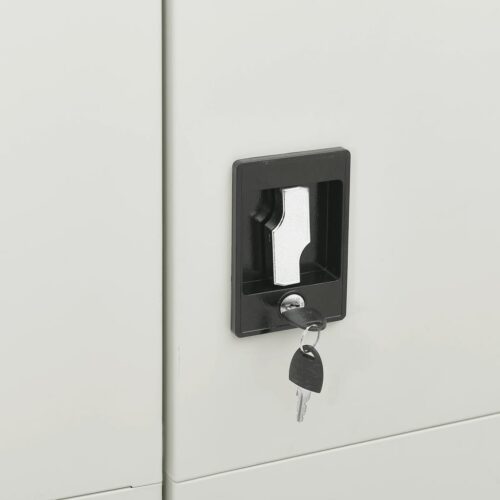 Locker Cabinet Light Grey 90x40x180cm Steel - Image 7