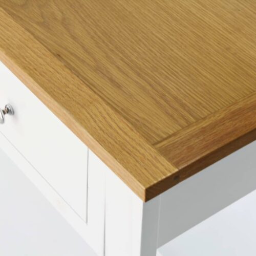 Console Table 118x35x77cm Solid Oak Wood - Image 5