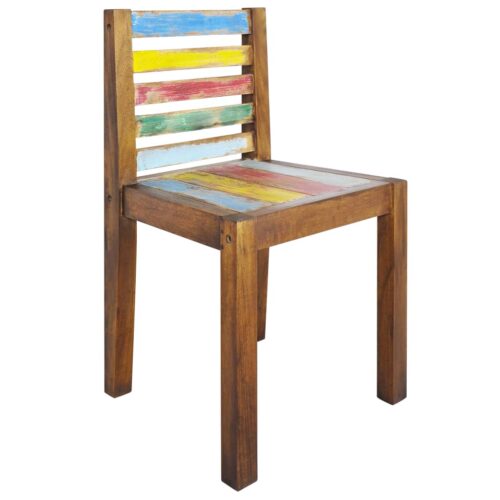 Dining Chairs 4pcs Solid Reclaimed Wood - Image 10