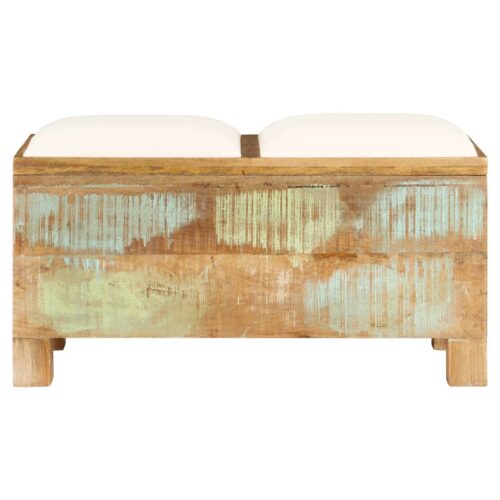 Storage Bench Solid Reclaimed Wood 80x40x40cm - Image 2