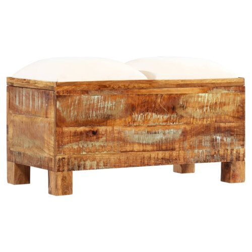 Storage Bench Solid Reclaimed Wood 80x40x40cm - Image 10