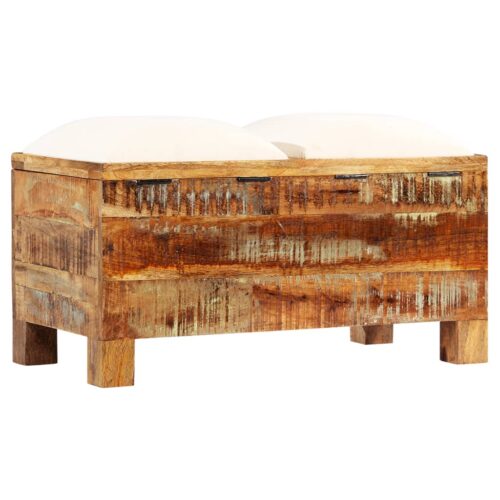 Storage Bench Solid Reclaimed Wood 80x40x40cm - Image 11