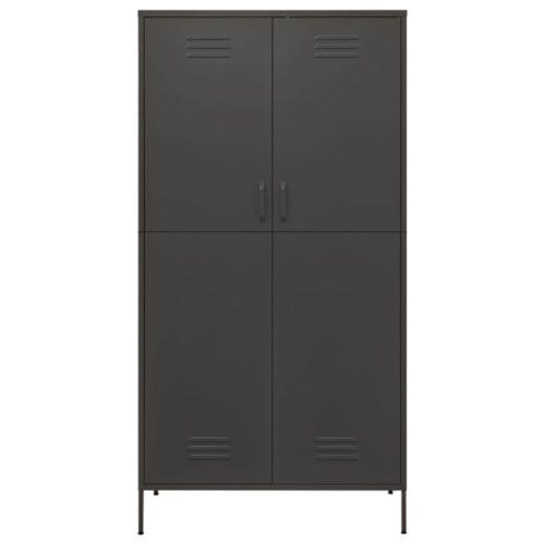 Wardrobe Anthracite 90x50x180cm Steel - Image 3