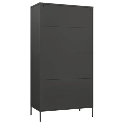 Wardrobe Anthracite 90x50x180cm Steel - Image 5
