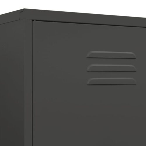 Wardrobe Anthracite 90x50x180cm Steel - Image 8