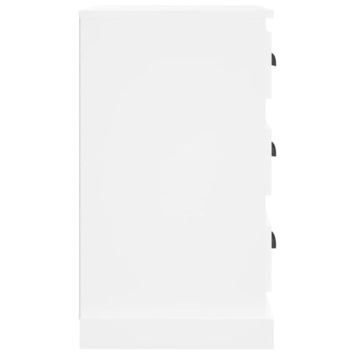 Bedside Cabinet White 39x39x67cm Engineered Wood - Image 8