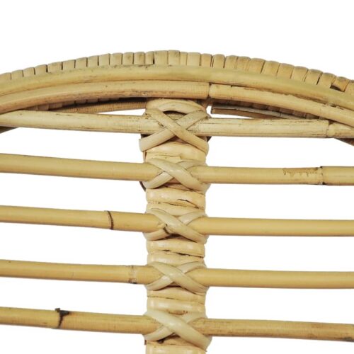 Dining Chairs 4pcs Natural Rattan - Image 4