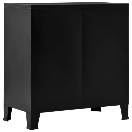 Industrial Storage Chest Black 75x40x80cm Steel - Image 4
