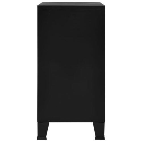 Industrial Storage Chest Black 75x40x80cm Steel - Image 5