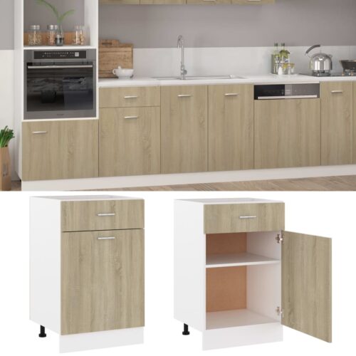 Drawer Bottom Cabinet Sonoma Oak 50x46x81.5cm Engineered Wood - Image 2