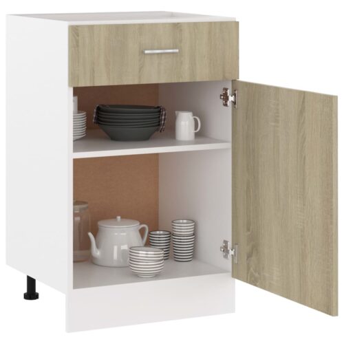 Drawer Bottom Cabinet Sonoma Oak 50x46x81.5cm Engineered Wood - Image 4