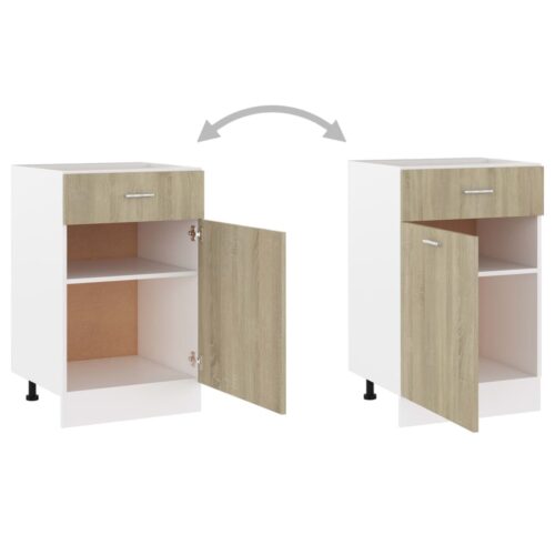 Drawer Bottom Cabinet Sonoma Oak 50x46x81.5cm Engineered Wood - Image 6