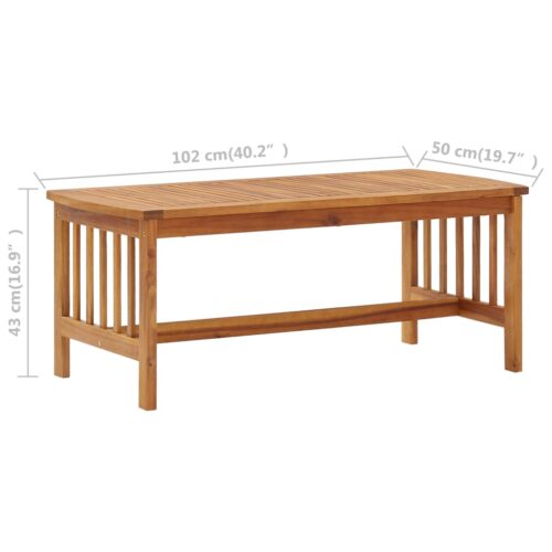 5-Piece Garden Lounge Set with Cushions Acacia Wood Timber Outdoor Patio Furniture (310258+310261+310264) - Image 8