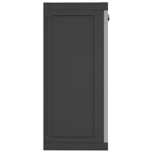 Outdoor Storage Cabinet Grey Black 65x37x85cm PP - Image 5