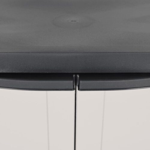 Outdoor Storage Cabinet Grey Black 65x37x85cm PP - Image 7