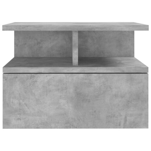 Floating Nightstand Concrete Grey 40x31x27cm Engineered Wood - Image 4