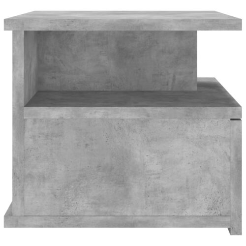 Floating Nightstand Concrete Grey 40x31x27cm Engineered Wood - Image 5