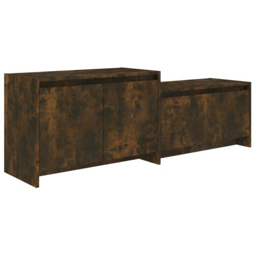 TV Cabinet Smoked Oak 146.5x35x50cm Engineered Wood