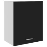 Hanging Cabinet Black 50x31x60cm Engineered Wood