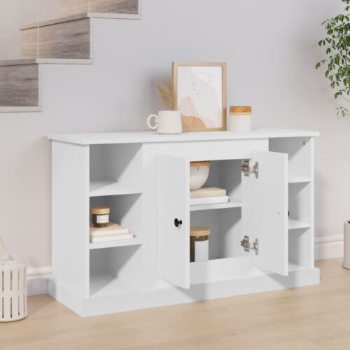 Sideboard White 100x35.5x60cm Engineered Wood - Image 3