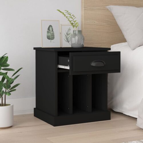 Bedside Cabinets 2pcs Black 43x36x50cm - Image 3