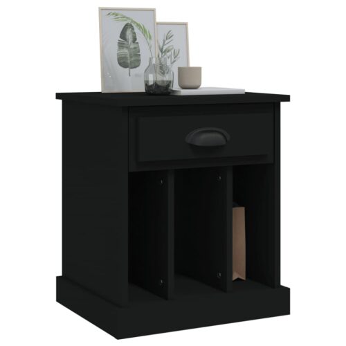 Bedside Cabinets 2pcs Black 43x36x50cm - Image 4