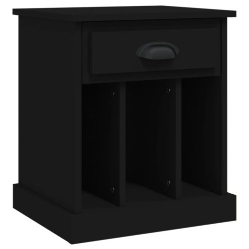 Bedside Cabinets 2pcs Black 43x36x50cm - Image 6