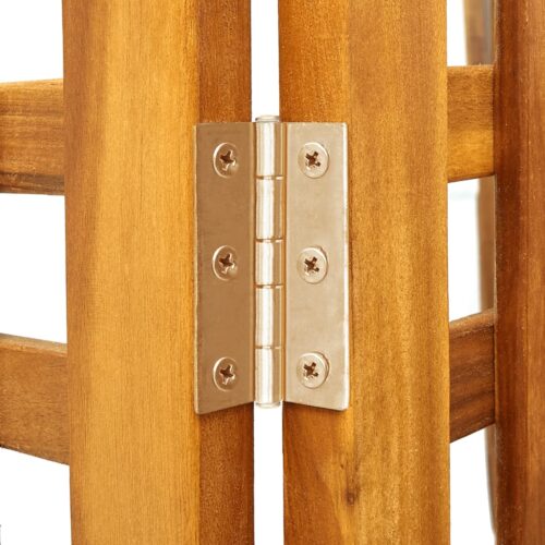3-Panel Room Divider 121x2x170cm Solid Acacia Wood - Image 6