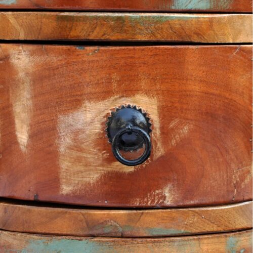 Reclaimed Cabinet with 3 Drawers Solid Wood - Image 5