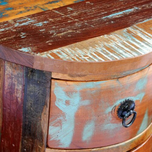 Reclaimed Cabinet with 3 Drawers Solid Wood - Image 6