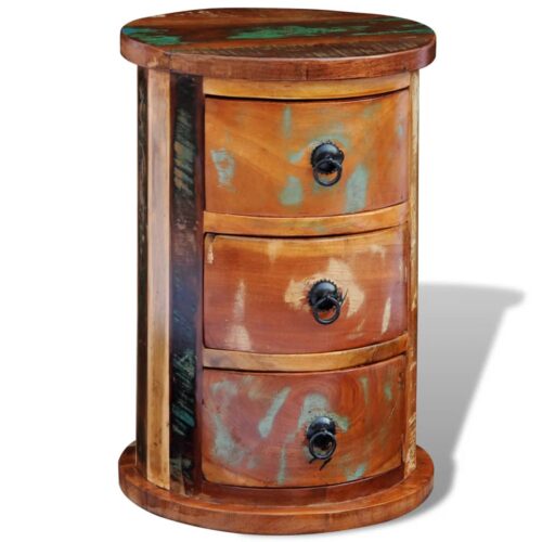 Reclaimed Cabinet with 3 Drawers Solid Wood - Image 9
