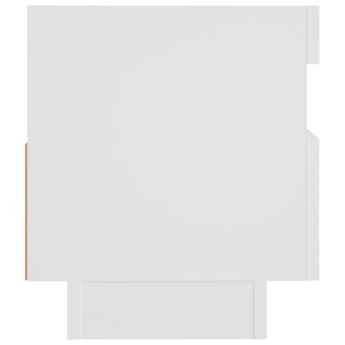 TV Cabinet with LED Lights White 80x35x40cm - Image 11