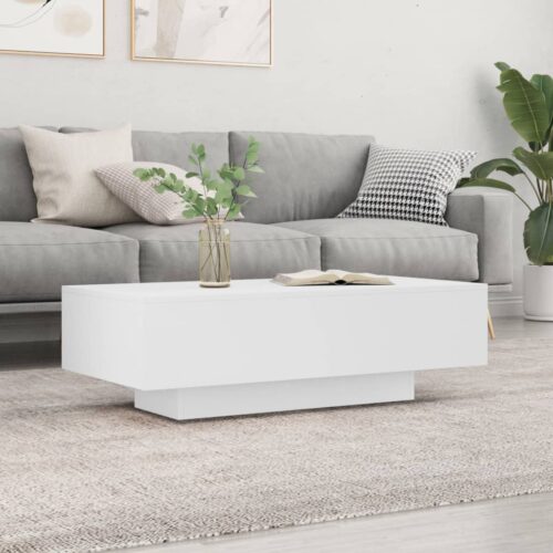 Coffee Table White 100x49.5x31cm Engineered Wood