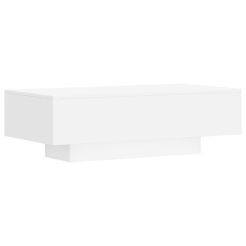 Coffee Table White 100x49.5x31cm Engineered Wood - Image 2
