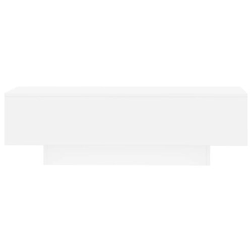 Coffee Table White 100x49.5x31cm Engineered Wood - Image 4