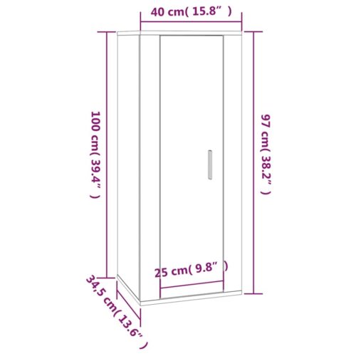 2-Piece TV Cabinet Set White Engineered Wood - Image 9