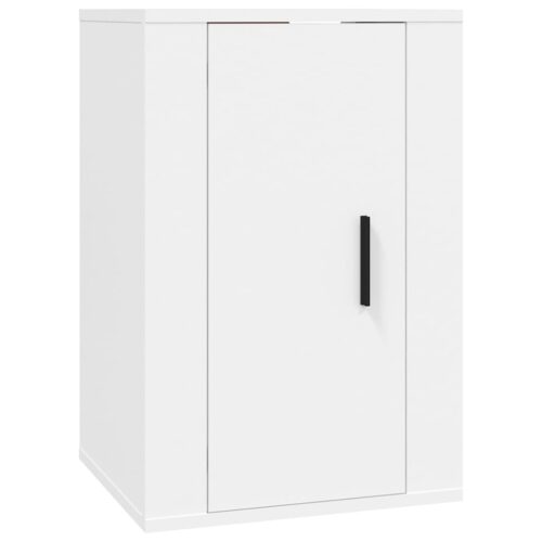 3-Piece TV Cabinet Set White Engineered Wood - Image 6