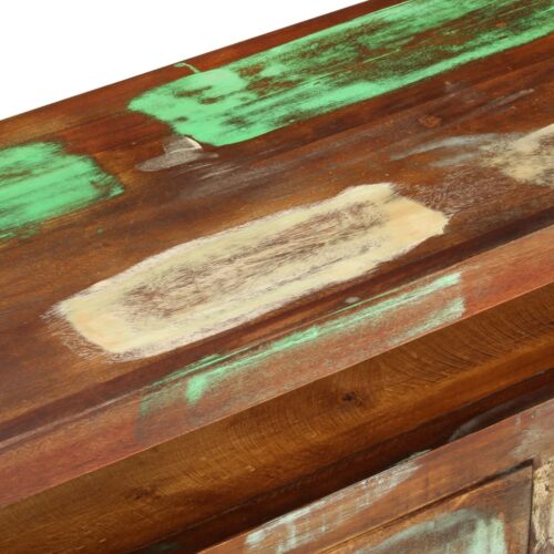 TV Cabinet Multicolour 110x30x40cm Solid Reclaimed Wood - Image 7