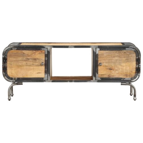 TV Cabinet 110x30x42cm Solid Wood Mango - Image 2