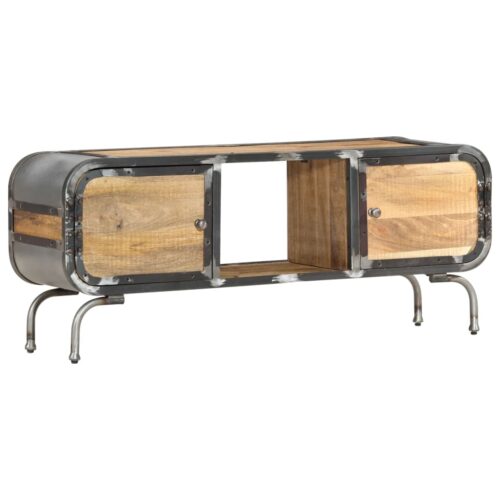 TV Cabinet 110x30x42cm Solid Wood Mango - Image 10