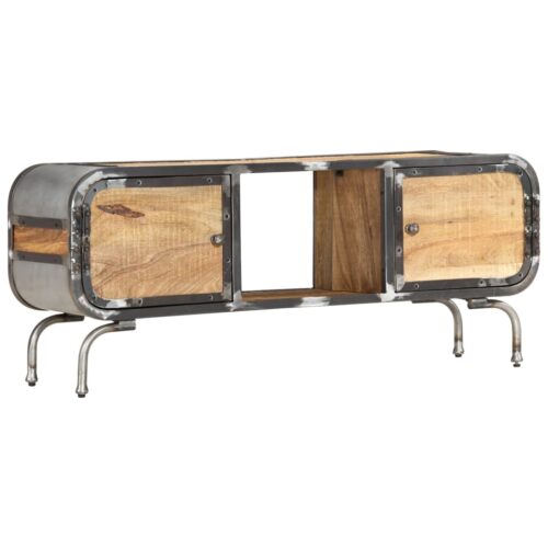 TV Cabinet 110x30x42cm Solid Wood Mango - Image 11