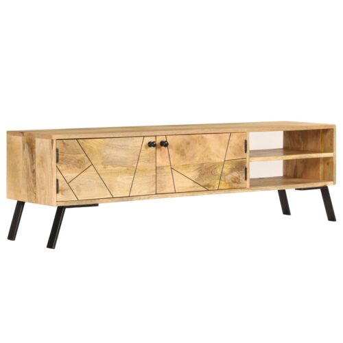TV Cabinet Solid Mango Wood 140x30x40cm
